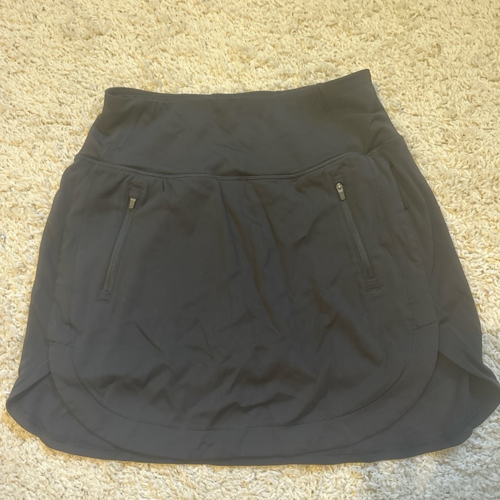 Athleta Fairway Golf Skort 18" Women’s Sz small Sport Skirt Skort Tennis Black